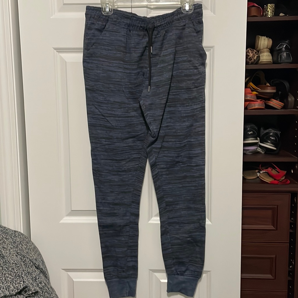 Blue Cuffed Sweatpants